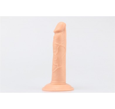 Duży gruby żylasty penis dildo z przyssawka 19 cm